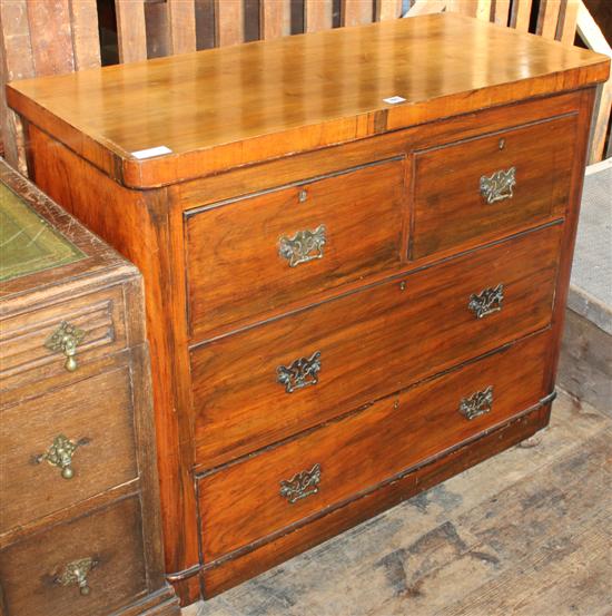 Vic mahogany round cornered chest of drawers